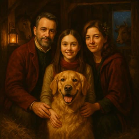 Stable Lantern Scene