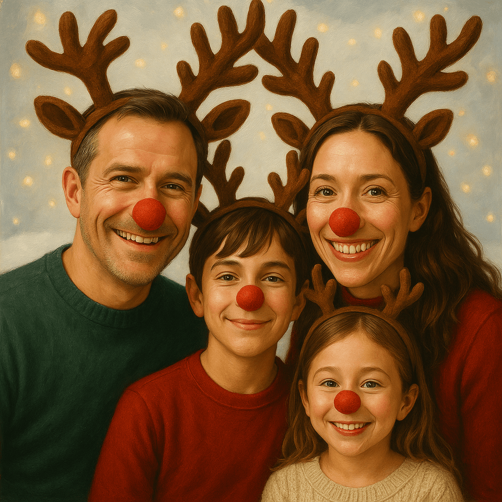 The same family painted on the Silly shelf