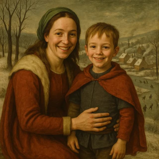Winter Hunters' Landscape